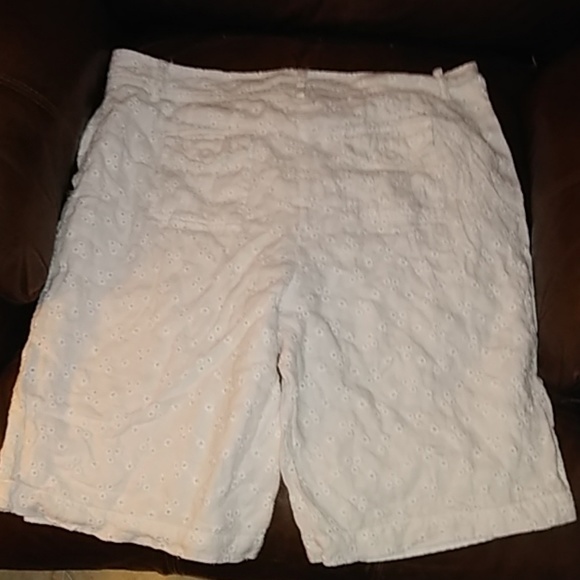 White linen lined shorts sz 14 - Picture 3 of 3
